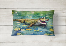 Load image into Gallery viewer, Alligator Throw Pillow