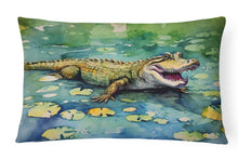 Load image into Gallery viewer, Alligator Throw Pillow