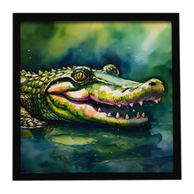Load image into Gallery viewer, Alligator Framed Metal Print