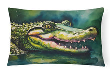 Load image into Gallery viewer, Alligator Throw Pillow