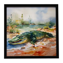 Load image into Gallery viewer, Alligator Framed Metal Print