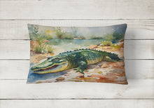 Load image into Gallery viewer, Alligator Throw Pillow