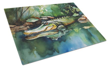 Load image into Gallery viewer, Alligator Glass Cutting Boards – Durable, Decorative Kitchen Art Large