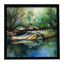 Load image into Gallery viewer, Alligator Framed Metal Print