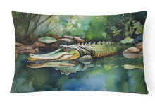 Load image into Gallery viewer, Alligator Throw Pillow