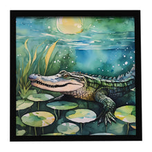 Load image into Gallery viewer, Alligator Framed Metal Print