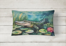 Load image into Gallery viewer, Alligator Throw Pillow