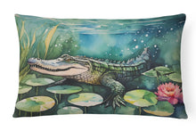 Load image into Gallery viewer, Alligator Throw Pillow