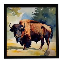 Load image into Gallery viewer, American Bison Framed Metal Print