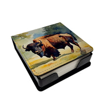 Load image into Gallery viewer, American Bison PU Leather Note Paper Holder