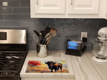 Load image into Gallery viewer, American Bison Glass Cutting Boards – Durable, Decorative Kitchen Art Large