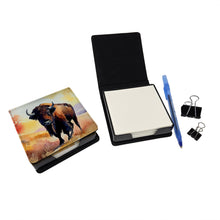 Load image into Gallery viewer, American Bison PU Leather Note Paper Holder