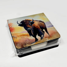 Load image into Gallery viewer, American Bison PU Leather Note Paper Holder