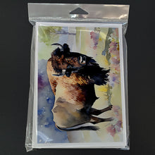 Load image into Gallery viewer, American Bison Greeting Cards - Blank Note Cards – 8-Pack of Artist-Designed Cards with Envelopes