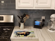 Load image into Gallery viewer, American Bison Glass Cutting Boards – Durable, Decorative Kitchen Art Large