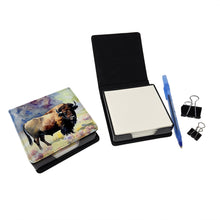 Load image into Gallery viewer, American Bison PU Leather Note Paper Holder