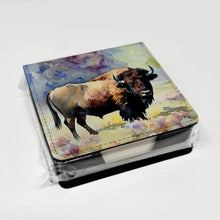 Load image into Gallery viewer, American Bison PU Leather Note Paper Holder