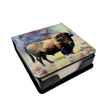Load image into Gallery viewer, American Bison PU Leather Note Paper Holder