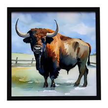 Load image into Gallery viewer, American Bison Framed Metal Print