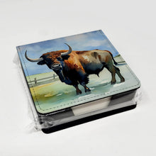 Load image into Gallery viewer, American Bison PU Leather Note Paper Holder