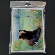 Load image into Gallery viewer, American Black Bear Greeting Cards - Blank Note Cards – 8-Pack of Artist-Designed Cards with Envelopes