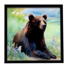 Load image into Gallery viewer, American Black Bear Framed Metal Print