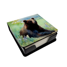 Load image into Gallery viewer, American Black Bear PU Leather Note Paper Holder