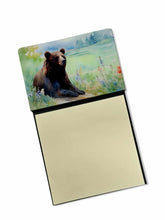 Load image into Gallery viewer, American Black Bear Sticky Note Holder- Refiilable Desk Accessory Note Pad