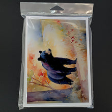 Load image into Gallery viewer, American Black Bear Greeting Cards - Blank Note Cards – 8-Pack of Artist-Designed Cards with Envelopes
