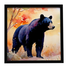 Load image into Gallery viewer, American Black Bear Framed Metal Print