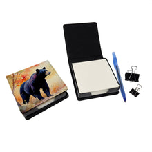 Load image into Gallery viewer, American Black Bear PU Leather Note Paper Holder
