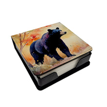 Load image into Gallery viewer, American Black Bear PU Leather Note Paper Holder