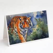 Load image into Gallery viewer, Bengal Tiger Greeting Cards - Blank Note Cards – 8-Pack of Artist-Designed Cards with Envelopes
