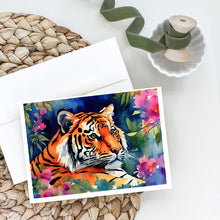 Load image into Gallery viewer, Bengal Tiger Greeting Cards - Blank Note Cards – 8-Pack of Artist-Designed Cards with Envelopes