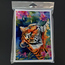 Load image into Gallery viewer, Bengal Tiger Greeting Cards - Blank Note Cards – 8-Pack of Artist-Designed Cards with Envelopes