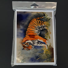 Load image into Gallery viewer, Bengal Tiger Greeting Cards - Blank Note Cards – 8-Pack of Artist-Designed Cards with Envelopes