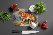 Load image into Gallery viewer, Bengal Tiger Glass Cutting Boards – Durable, Decorative Kitchen Art Large