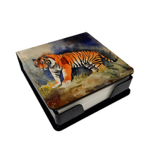 Load image into Gallery viewer, Bengal Tiger PU Leather Note Paper Holder