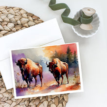 Load image into Gallery viewer, Buffalo Greeting Cards - Blank Note Cards – 8-Pack of Artist-Designed Cards with Envelopes