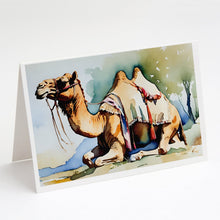 Load image into Gallery viewer, Camel Greeting Cards - Blank Note Cards – 8-Pack of Artist-Designed Cards with Envelopes