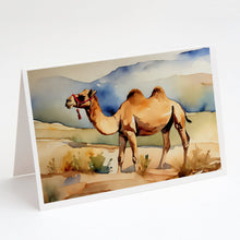 Load image into Gallery viewer, Camel Greeting Cards - Blank Note Cards – 8-Pack of Artist-Designed Cards with Envelopes