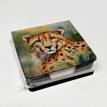 Load image into Gallery viewer, Cheetah PU Leather Note Paper Holder