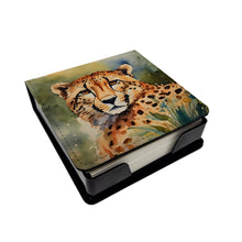 Load image into Gallery viewer, Cheetah PU Leather Note Paper Holder