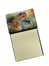Load image into Gallery viewer, Cheetah Sticky Note Holder- Refiilable Desk Accessory Note Pad
