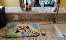 Load image into Gallery viewer, Cheetah Dish Drying Mat