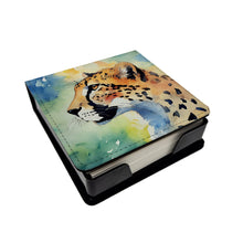 Load image into Gallery viewer, Cheetah PU Leather Note Paper Holder