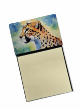 Load image into Gallery viewer, Cheetah Sticky Note Holder- Refiilable Desk Accessory Note Pad