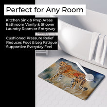 Load image into Gallery viewer, Cheetah Memory Foam Kitchen Mat DAC2890RUG