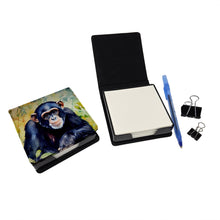 Load image into Gallery viewer, Chimpanzee PU Leather Note Paper Holder