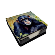 Load image into Gallery viewer, Chimpanzee PU Leather Note Paper Holder